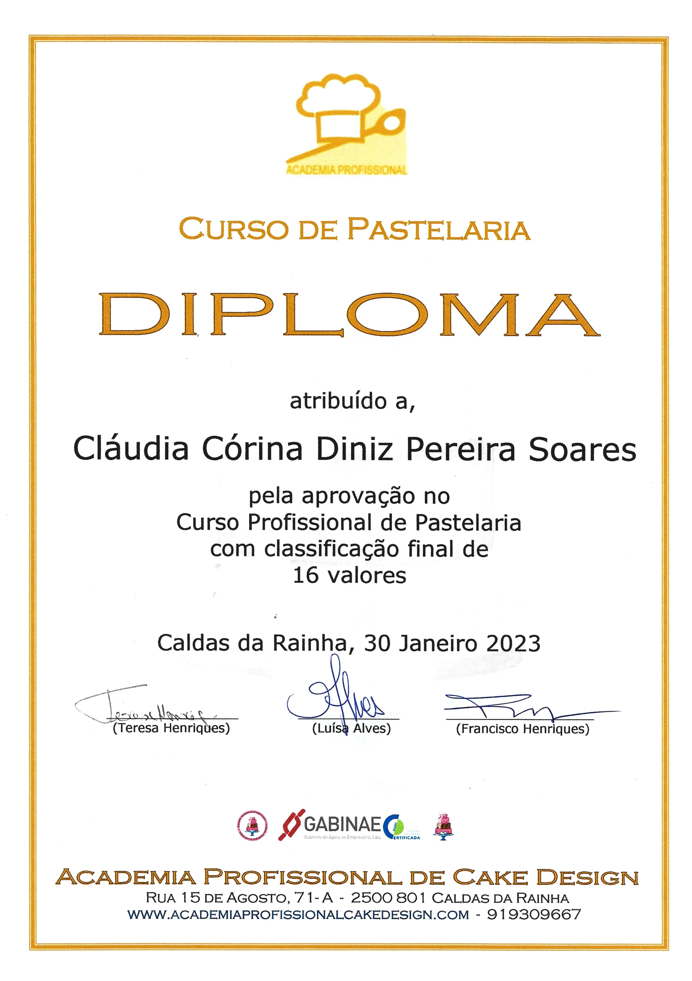 Curso Professional de Pastelaria