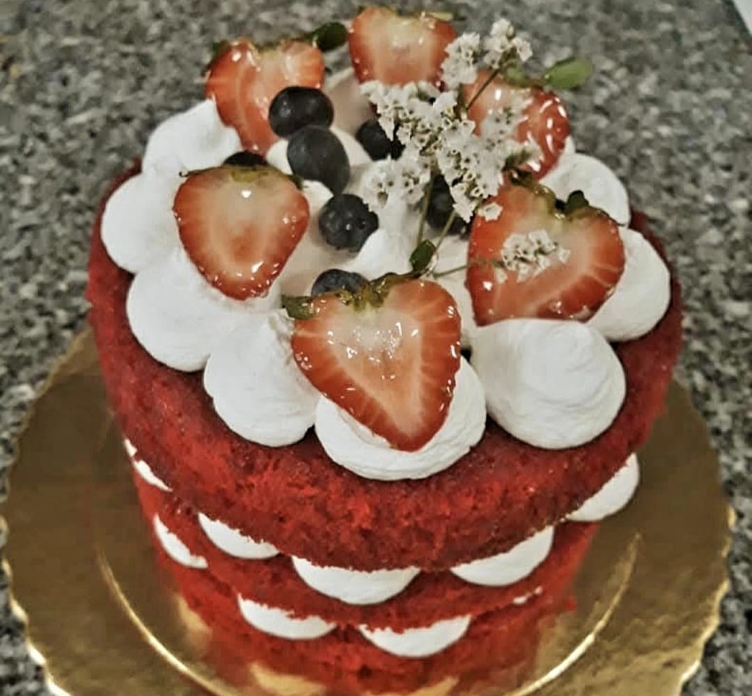 Bolo Red Velvet com Cream Cheese